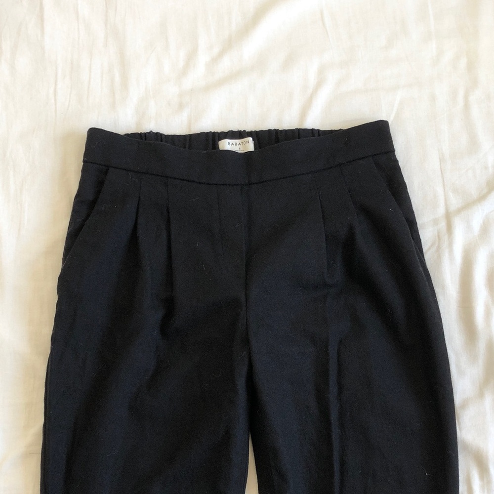 Babaton Black Wool Cohen Pants